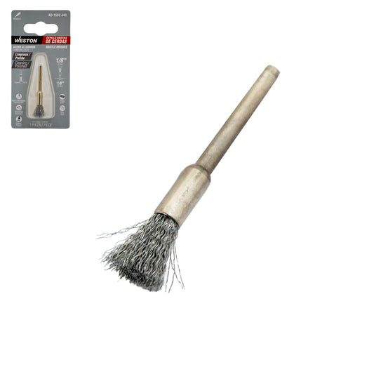 Cepillo Brocha de Cerdas de Acero al Carbón 1/8" | AD-1502-443