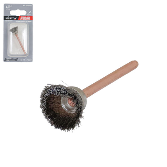 Cepillo de Acero Inoxidable Copa 1/2" | AD-1506-531