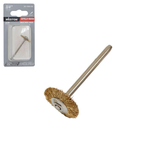 Cepillo de Latón Rueda 3/4" | AD-1508-535