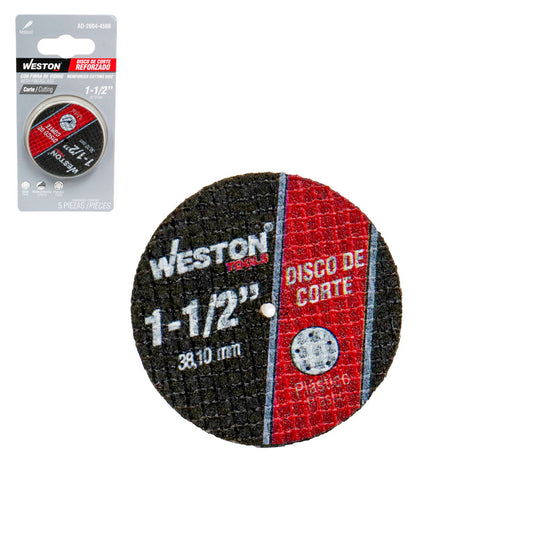 Disco de Corte Reforzado con Fibra de Vidrio 1-1/2" | AD-2004-456B