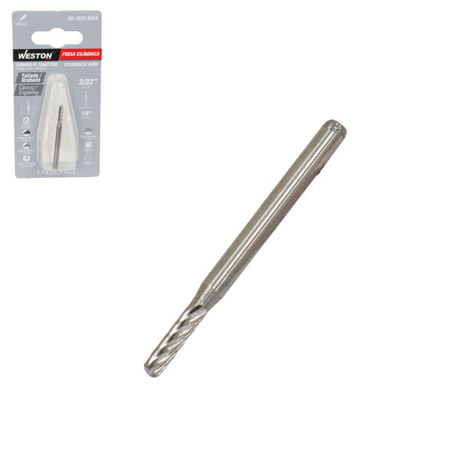 Fresa Cilíndrica de Carburo de Tungsteno 3/32" | AD-3502-9904