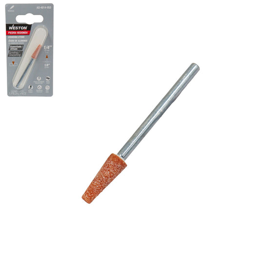 Piedra de Óxido de Aluminio Punta Redonda1/4" | AD-4014-953