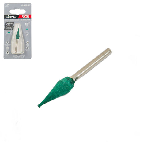 Punta de Goma para Pulido (Verde) 1/4" | AD-4506-463