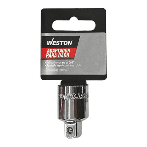 P/DADO CUADRO 1/4" HEMBRA A 3/8" MACHO DM-061005