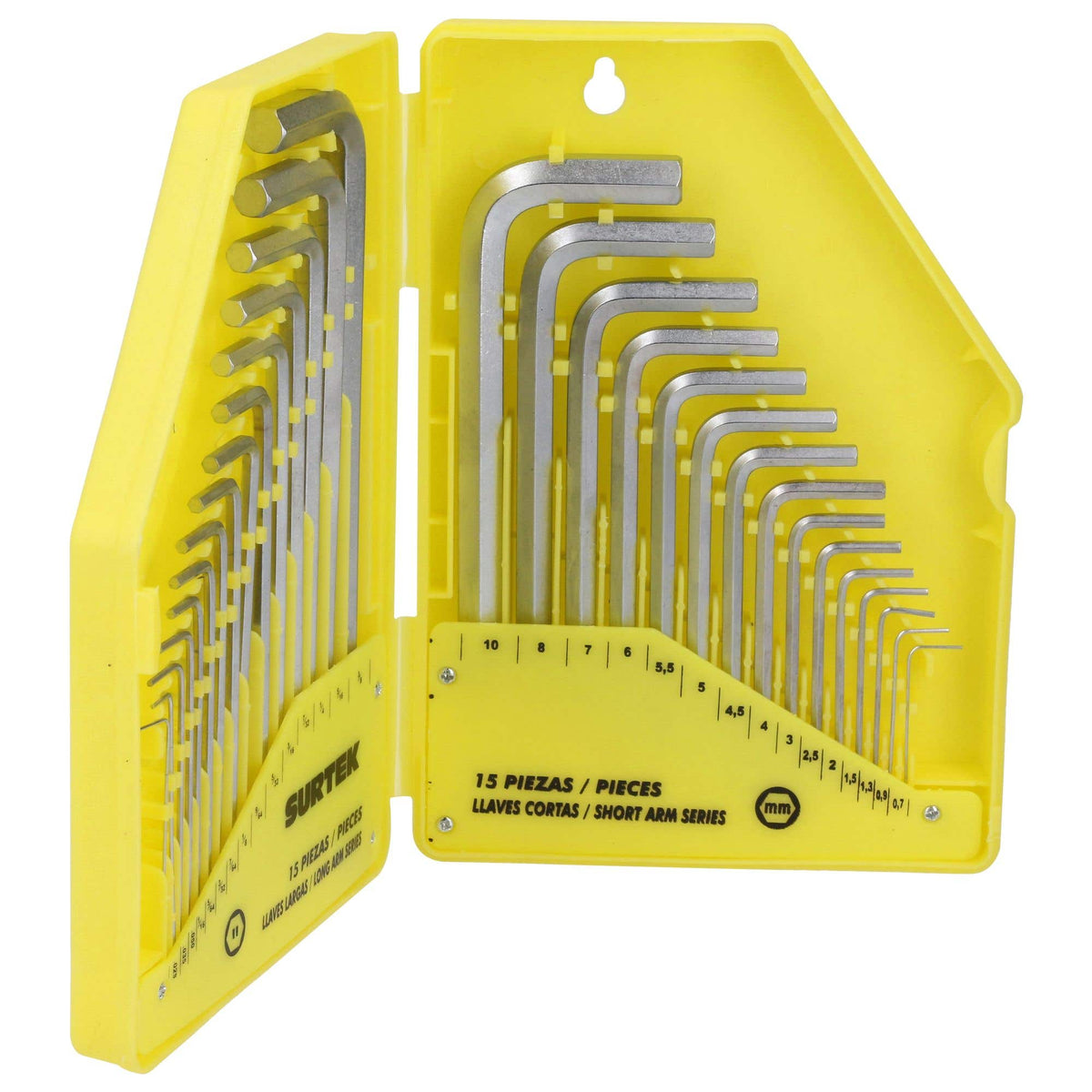 Juego De Llaves Hexagonales Tipo L, Combinadas, Surtek ALLF30
