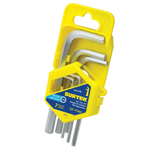 Juego De Llaves Hexagonales Tipo L, Métricas, Surtek ALLF7M