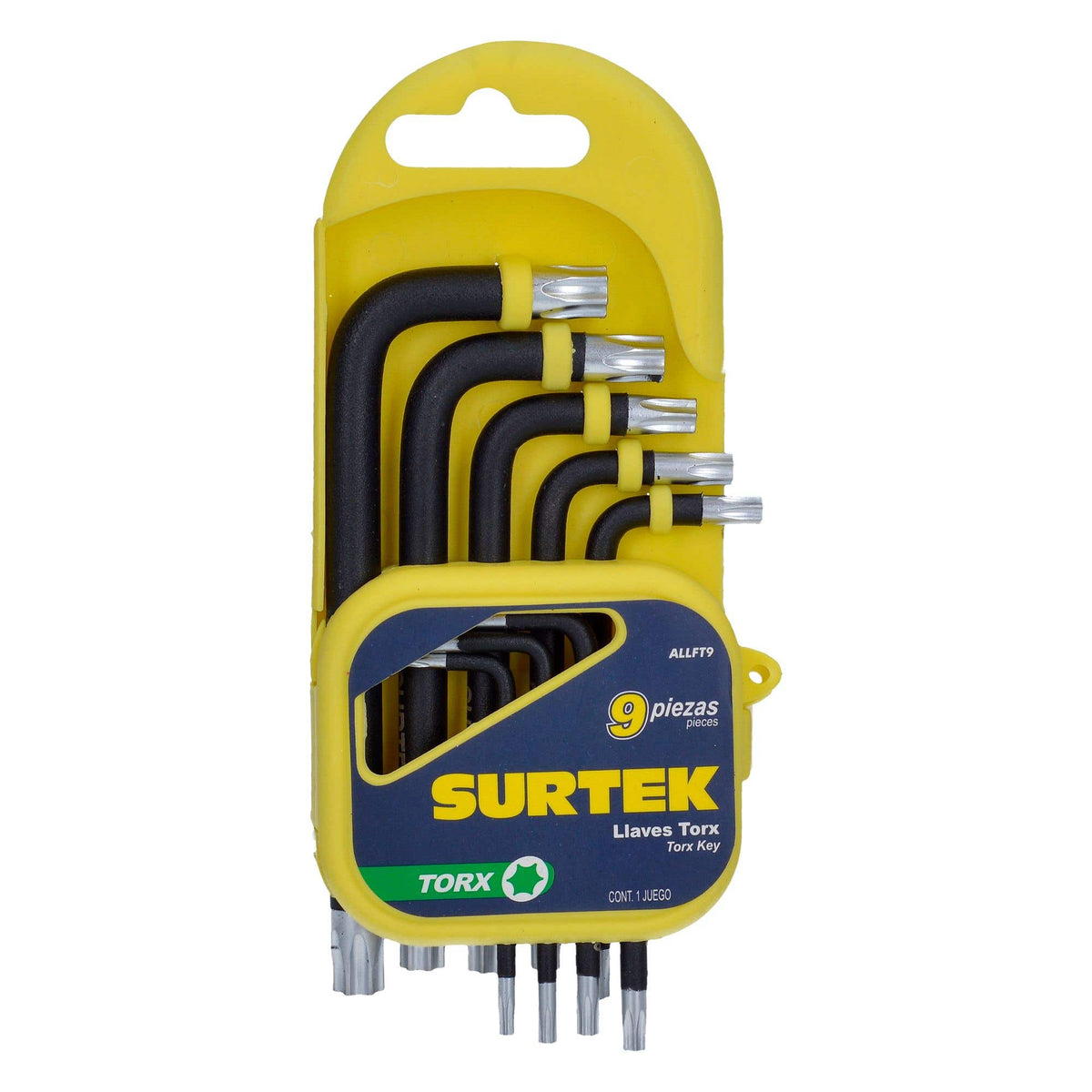 Juego De Llaves Hexagonales Tipo L, Torx, Surtek ALLFT9