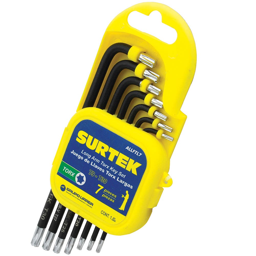 Juego De Llaves Hexagonales Tipo L, Torx, Surtek ALLFTL7