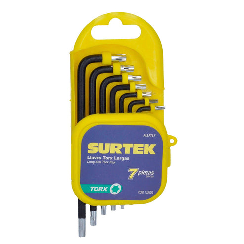 Juego De Llaves Hexagonales Tipo L, Torx, Surtek ALLFTL7