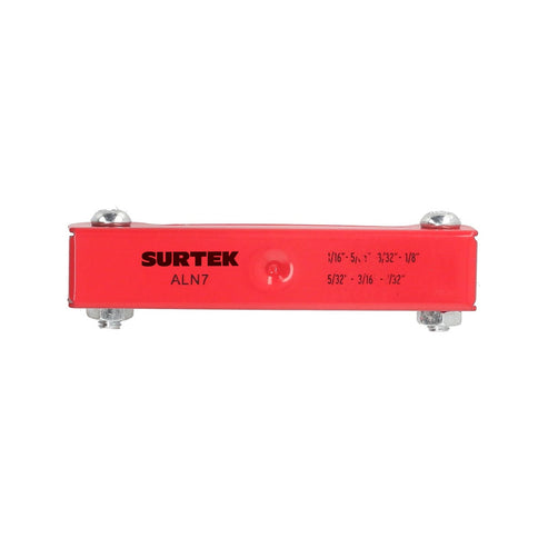 Juego De Llaves Hexagonales Tipo Navaja En Pulgadas, 5/64 A 1/8 Estuche Metálico, Surtek ALN7