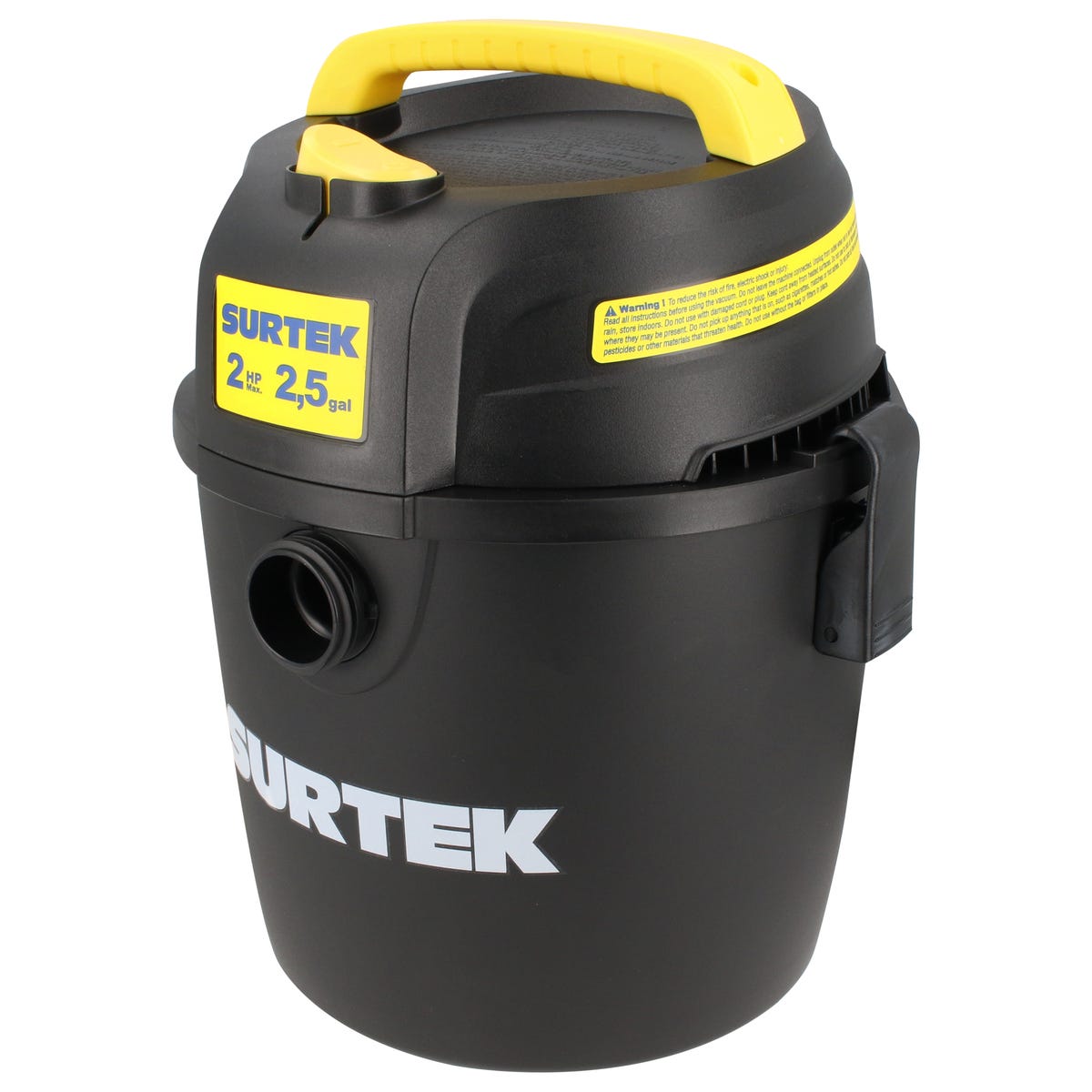 Aspiradora De Plástico 2.5 Galones, 2 HP 120 V, Surtek AS503