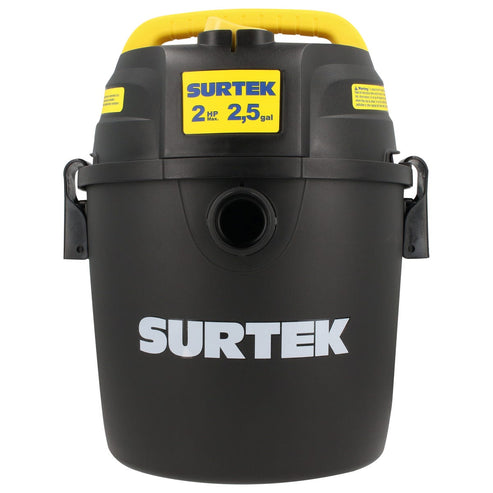 Aspiradora De Plástico 2.5 Galones, 2 HP 120 V, Surtek AS503