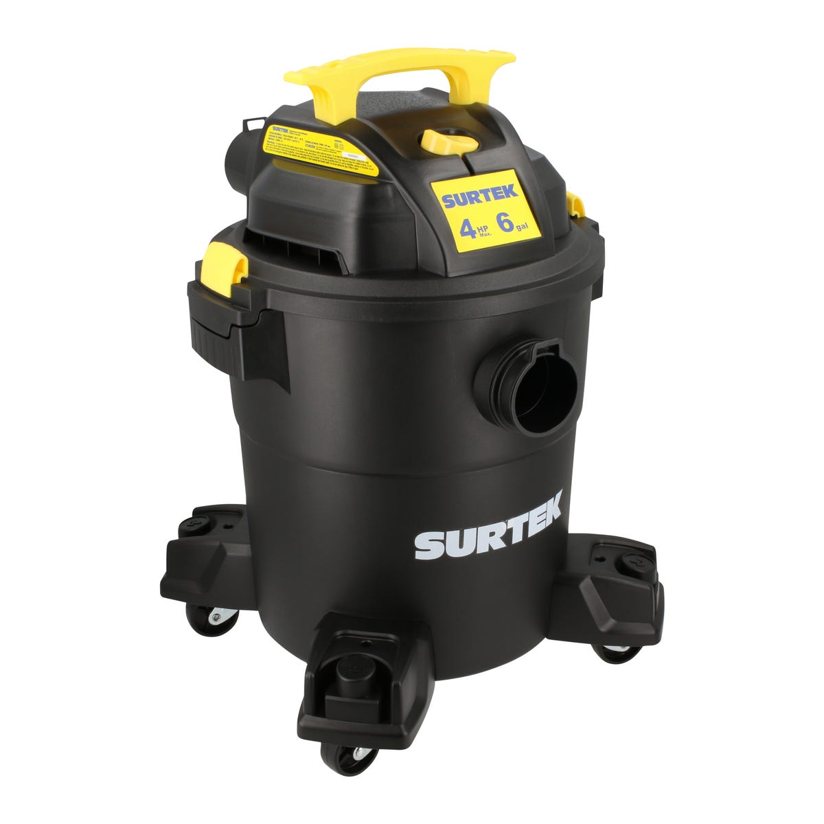 Aspiradora De Plástico 6 Galones, 4 HP 120 V, Surtek AS506A