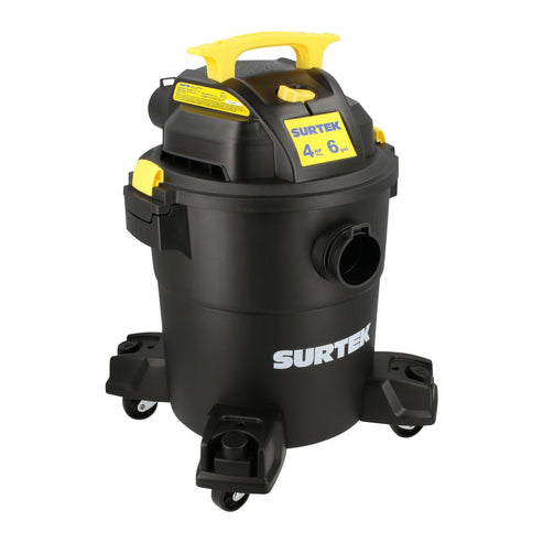 Aspiradora De Plástico 6 Galones, 4 HP 120 V, Surtek AS506A