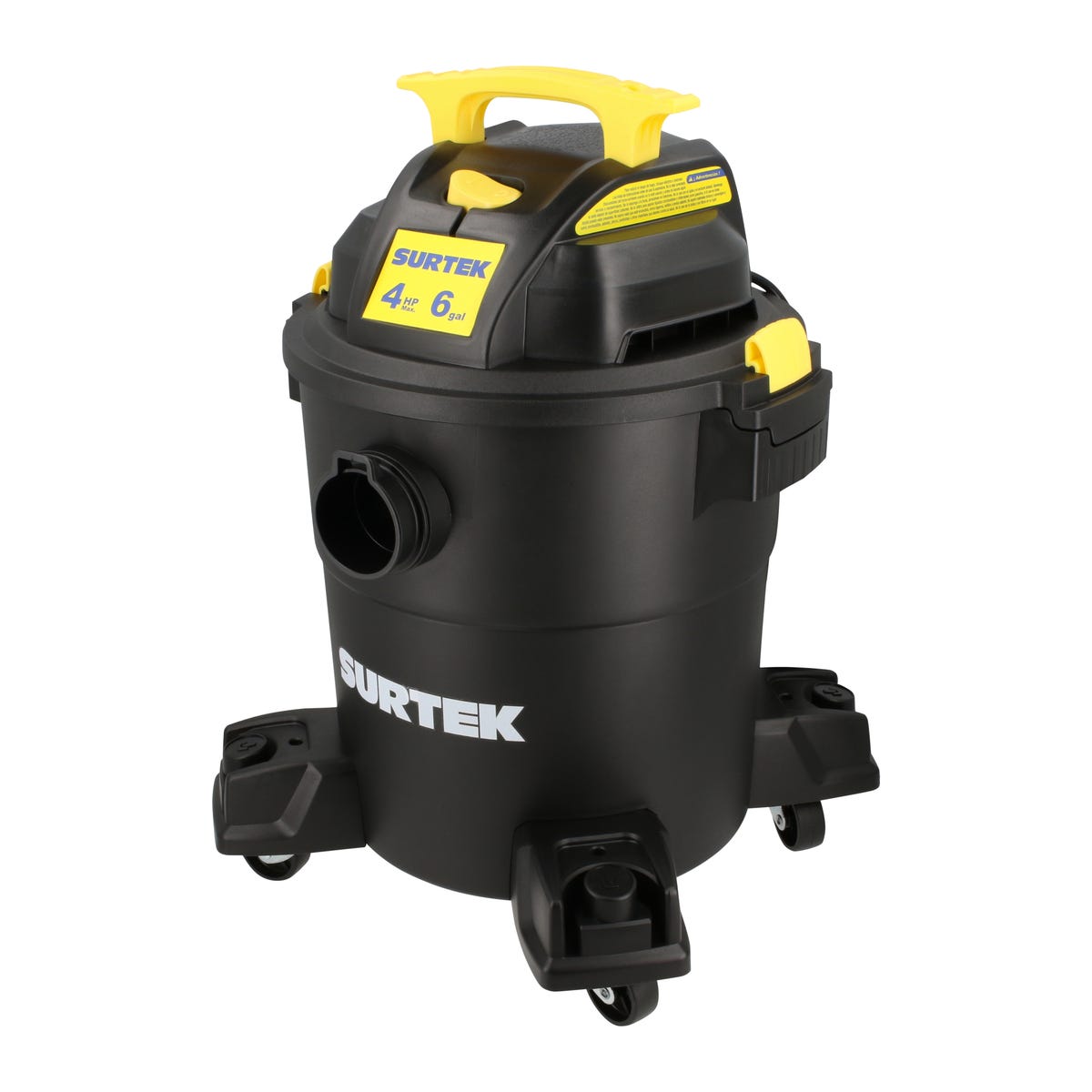 Aspiradora De Plástico 6 Galones, 4 HP 120 V, Surtek AS506A