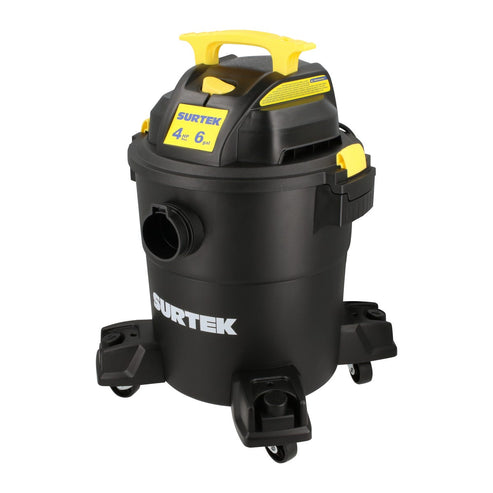 Aspiradora De Plástico 6 Galones, 4 HP 120 V, Surtek AS506A