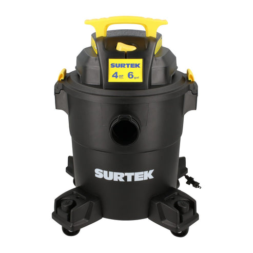 Aspiradora De Plástico 6 Galones, 4 HP 120 V, Surtek AS506A