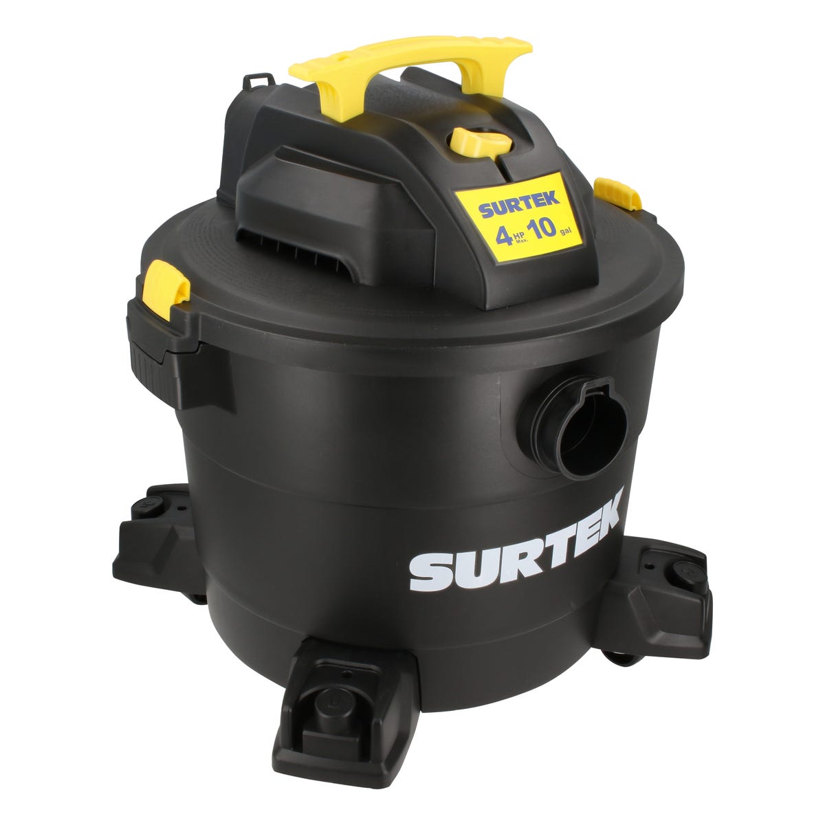 Aspiradora De Plástico 10 Galones, 4 HP 120 V, Surtek AS510A