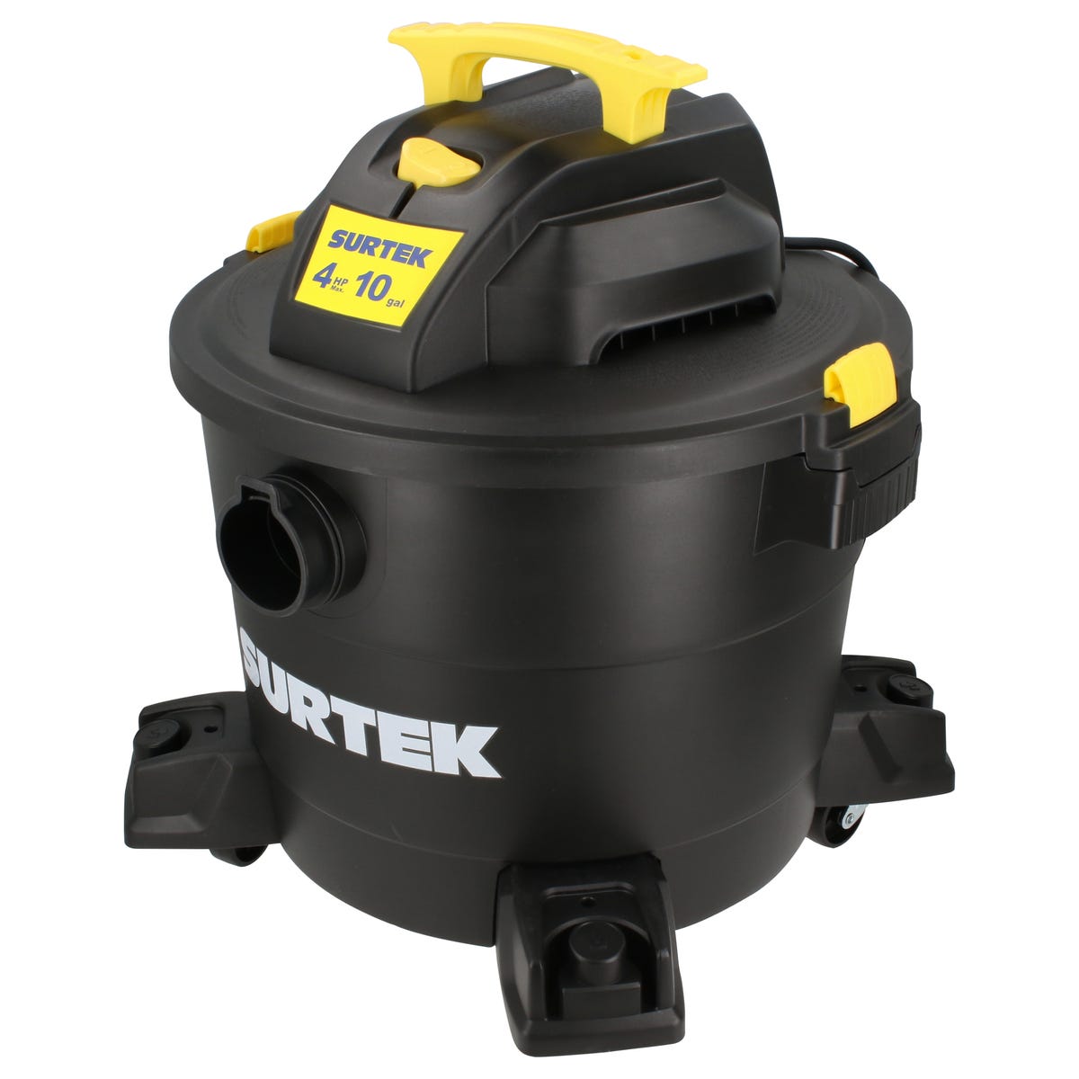 Aspiradora De Plástico 10 Galones, 4 HP 120 V, Surtek AS510A