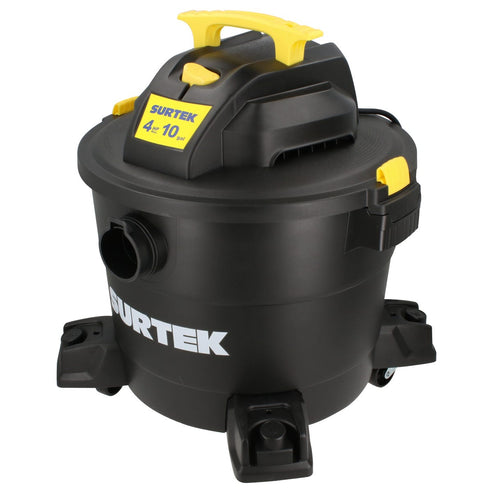 Aspiradora De Plástico 10 Galones, 4 HP 120 V, Surtek AS510A