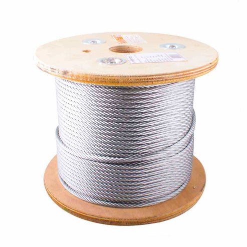 Cable De Acero Galvanizado 7X19 1/8" Rollo 100M | B-020