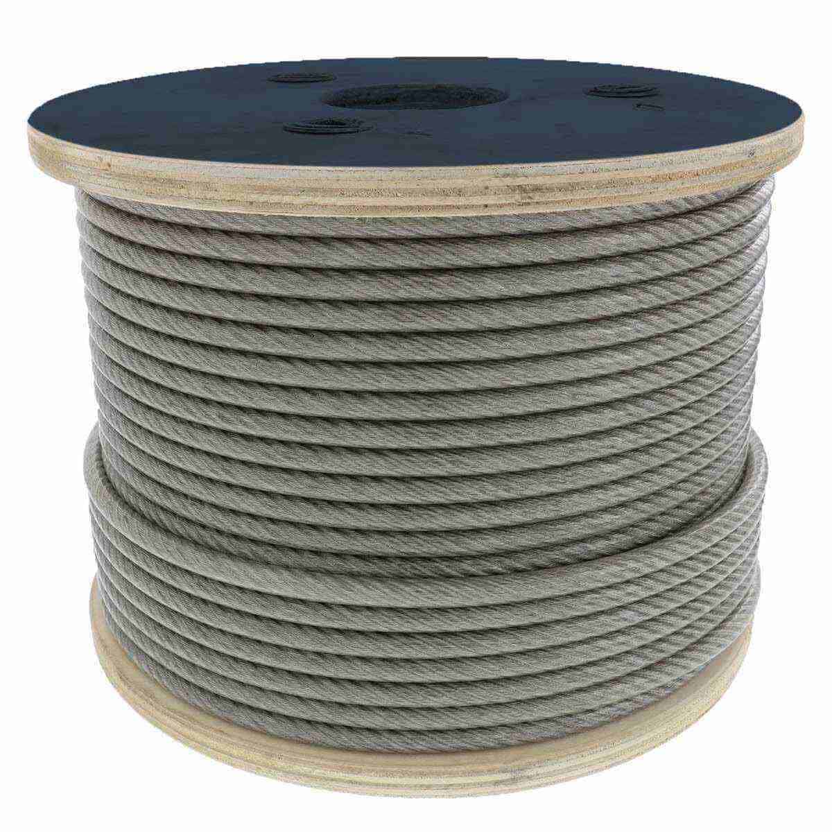 Cable De Acero Alma De Acero IWRC 6X36 1/2" Rollo 1000M | B-437