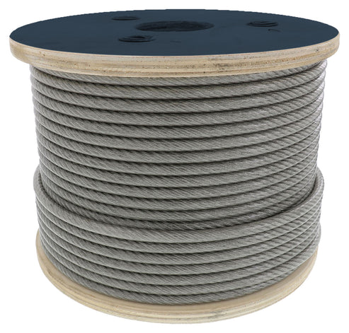 Cable De Acero Alma De Fibra FC 6X26 1/2" Rollo 500M | B-215