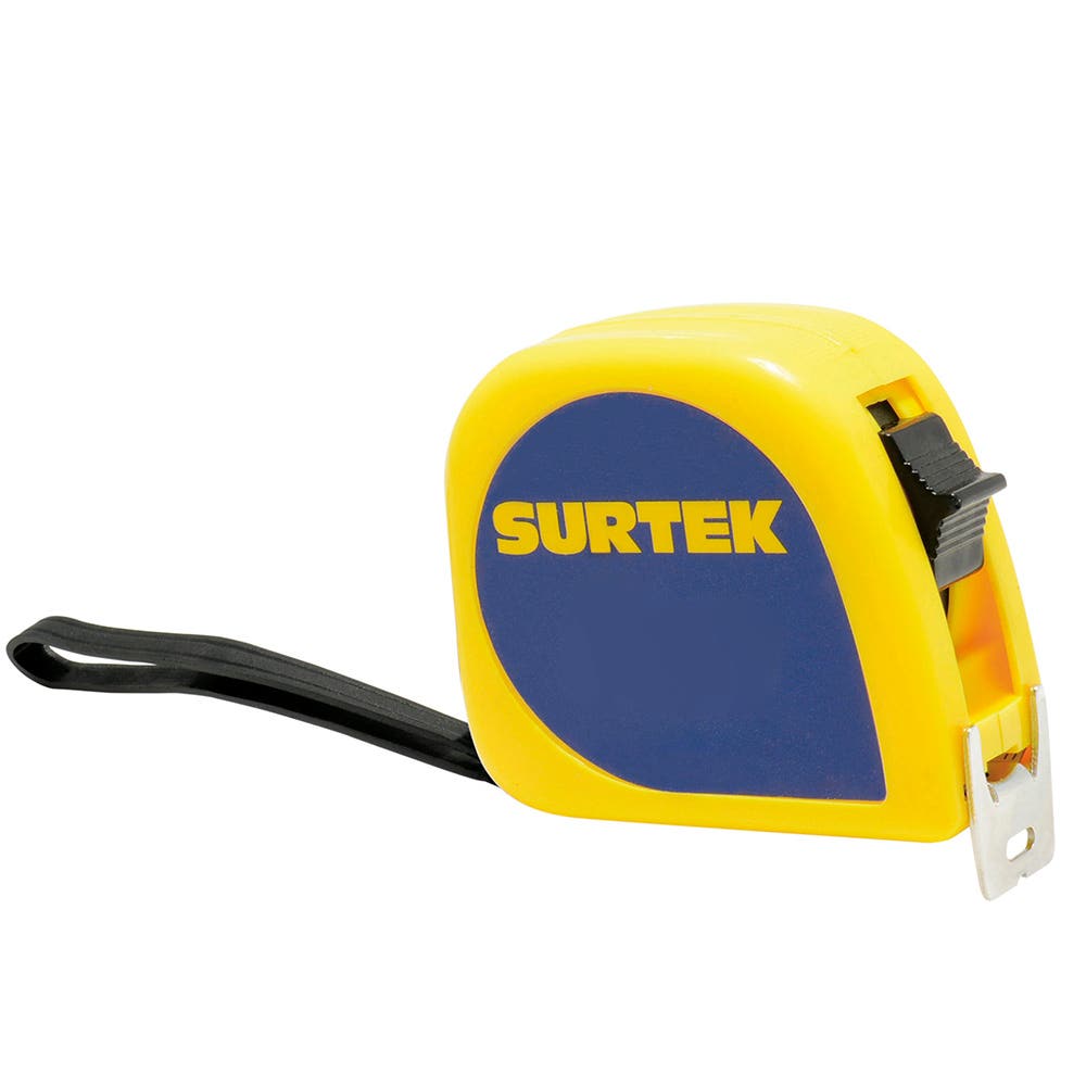 Flexómetro Con Carcasa De Plástico Invencible 8 m x 25 mm, Surtek B122072