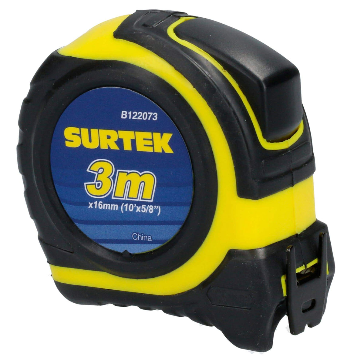 Flexómetro Anti-Impacto Con Carcasa Rubber Grip, 3 m x 16 mm, Surtek B122073