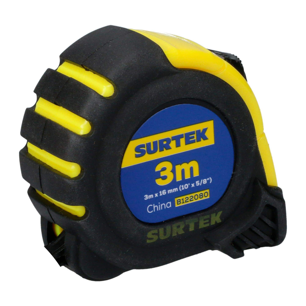 Flexómetro Con Carcasa Anti-Impacto 3 m x 16 mm, Surtek B122080