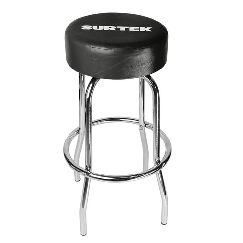 Banco Para Mecánico Acolchonado Color Negro, 77 cm, Surtek BAMES
