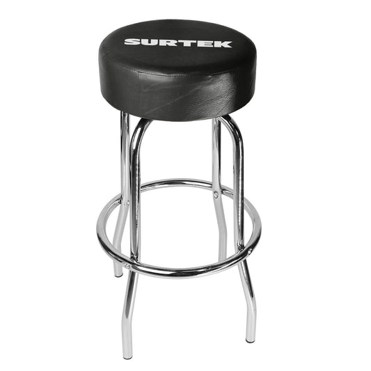 Banco Para Mecánico Acolchonado Color Negro, 77 cm, Surtek BAMES
