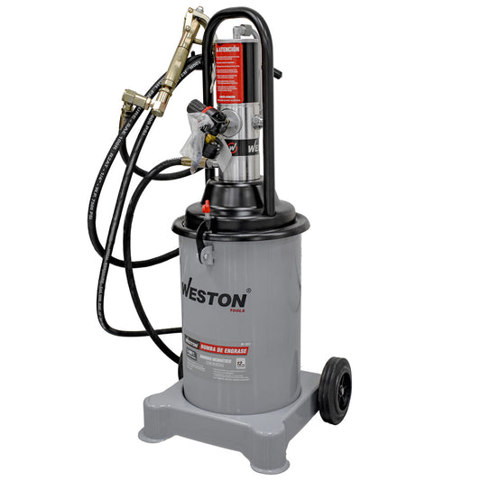Bomba Neumática de Engrase 12KG con Ruedas | BE-1015