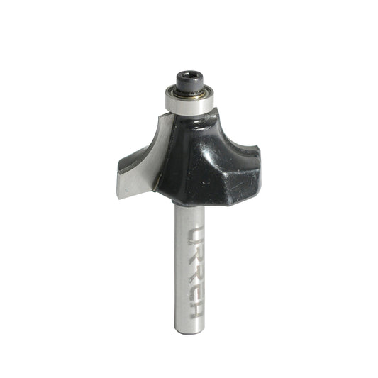 Broca Para Router De Acero Redondeadora Con Balero Para Moldura 1-1/4 Zanco De 1/4, Urrea BR1417