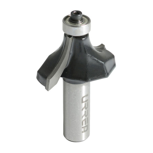 Broca Para Router De Acero Redondeadora Con Balero 1 Zanco De 1/4, Urrea BR1419