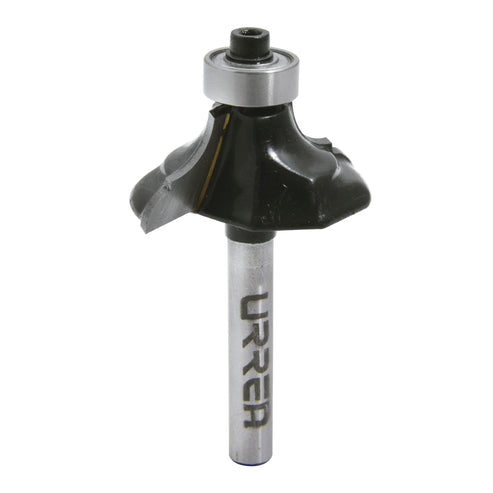 Broca Para Router De Acero Clásica Con Balero 1-3/8 Zanco De 1/4, Urrea BR1425