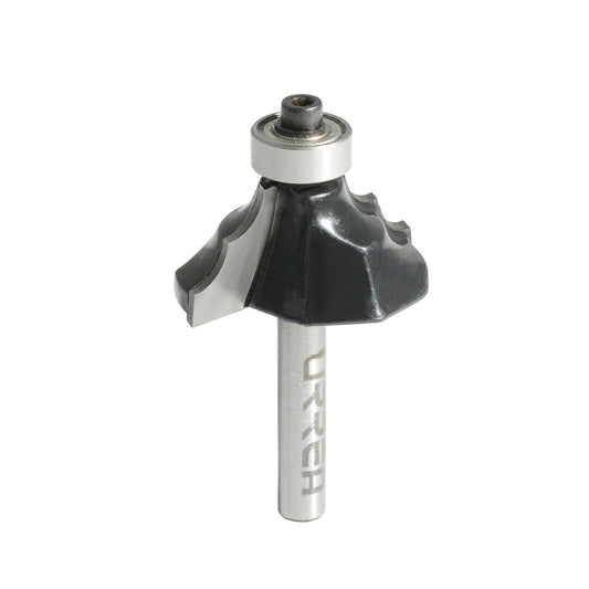 Broca Para Router De Acero Moldura Clásica Con Balero 1-3/8 Zanco De 1/4, Urrea BR1427