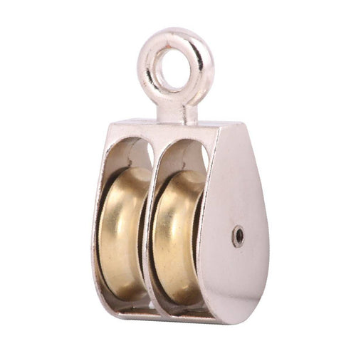Garrucha Fija Doble Zinc 1-1/2" (Precio X Pieza - Caja Con 10 Piezas) | C-00820