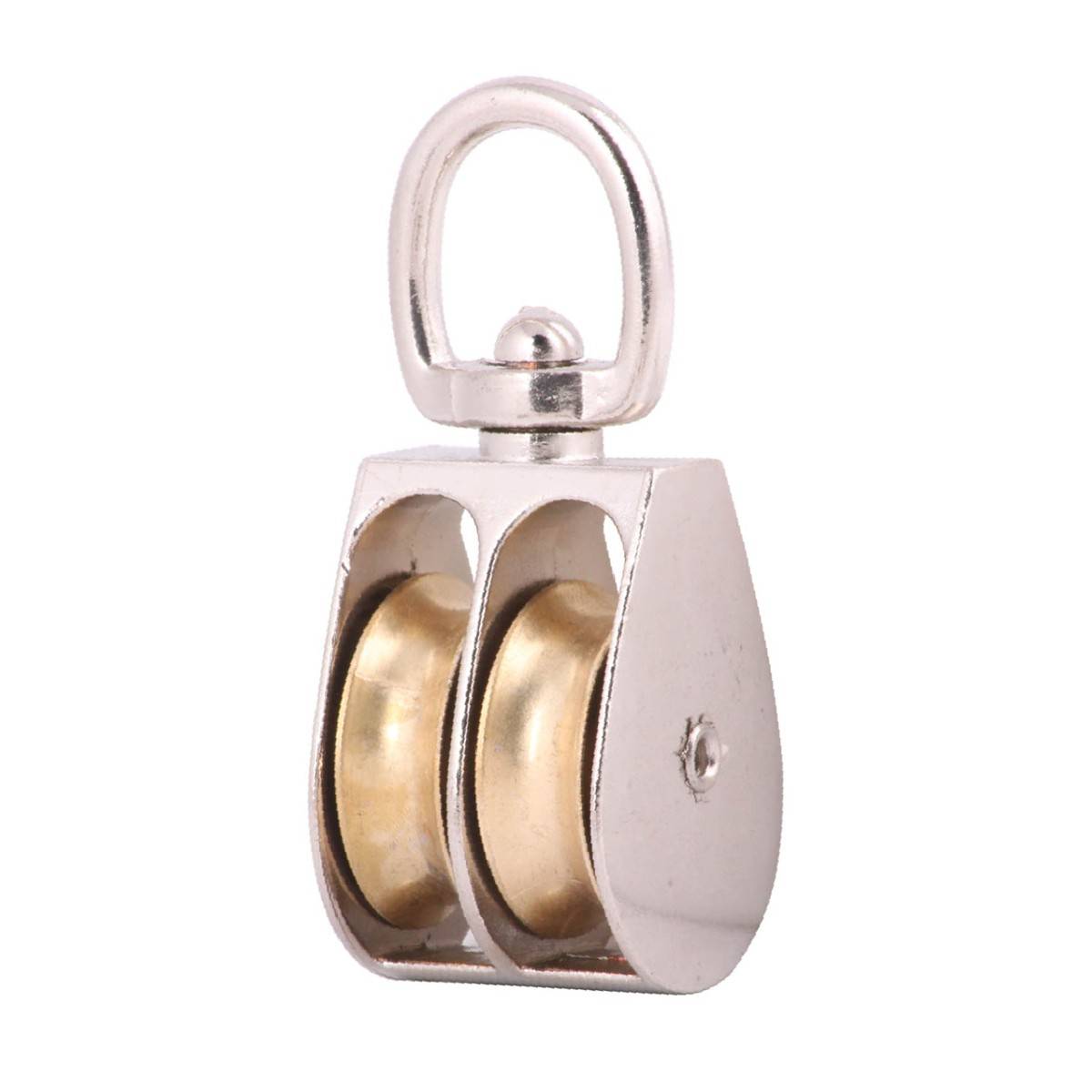 Garrucha Giratoria Doble Zinc 1-1/2" (Precio X Pieza - Caja Con 10 Piezas) | C-00845