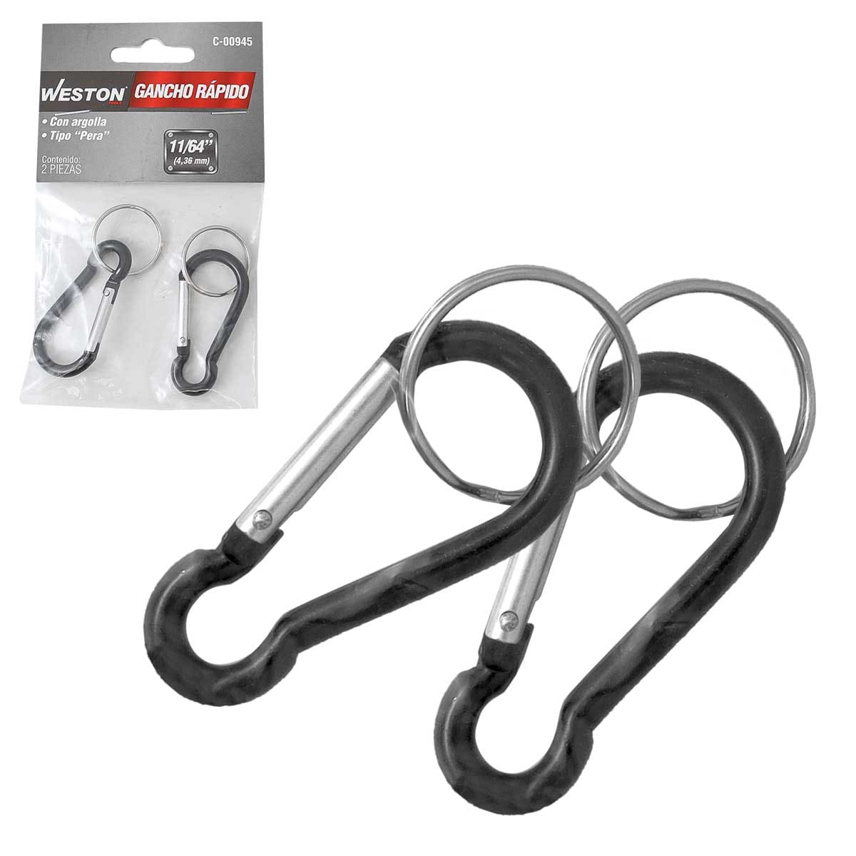 Gancho Rápido sin Argolla Tipo Pera 7MM x 70MM | C-00955-1