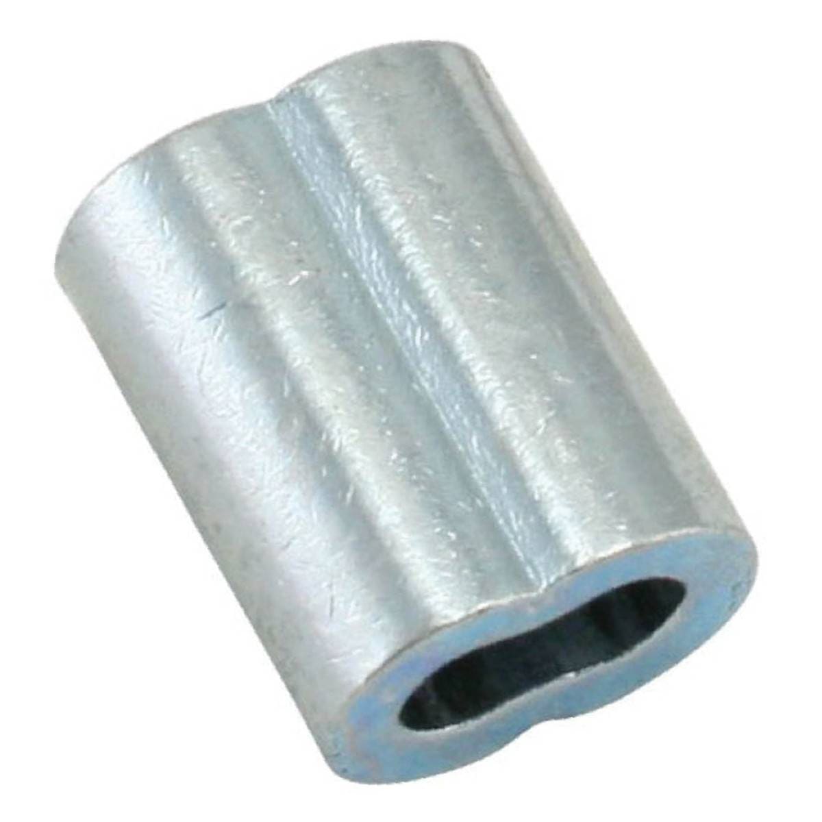 Casquillo De Aluminio Doble 3/32" (Precio X Pieza - Empaque Con 50 Pzs) | C-01070