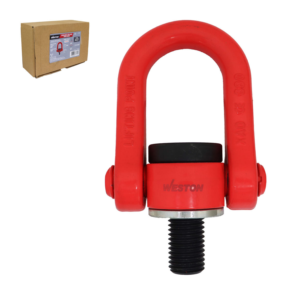 Cancamo Forjado G80 1"-8 X 3" Giratorio 360° Abatible 180° | C-01220