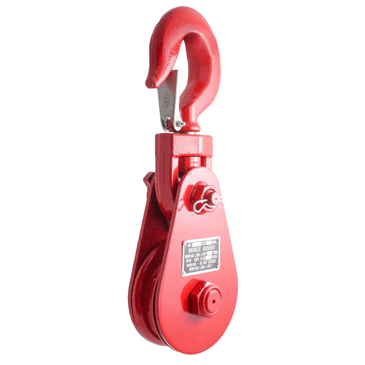 Pasteca Giratoria 4T-4.5" Con Gancho Roja 1/2" | C-01905