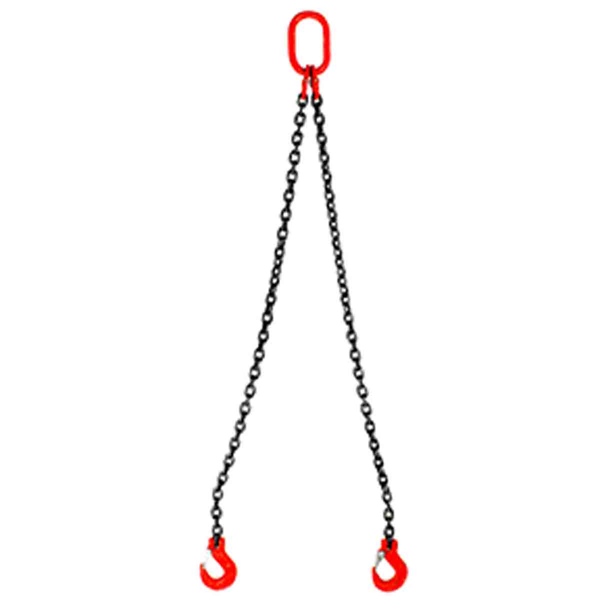 Eslinga De Cadena 3/8" G80 6M Doble Gancho Traba | C-02000