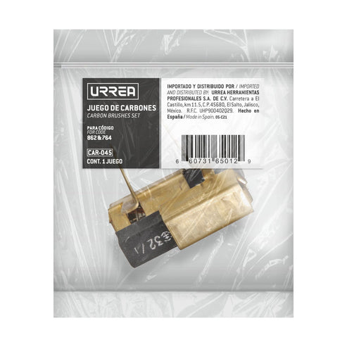 Juego De Carbones Para 764, 862, Urrea CAR-045