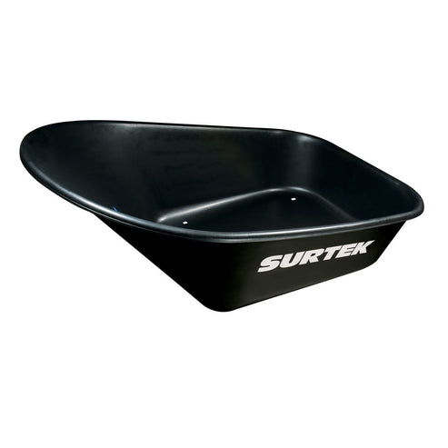 Concha Plástica Para Carretilla Sin Chumacera 6 Ft3, Negra, Surtek CAT60A