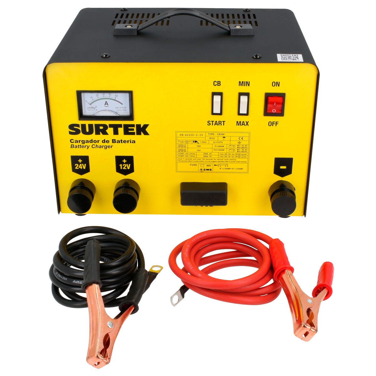 Cargador De Bateria 180 A, Surtek CB180
