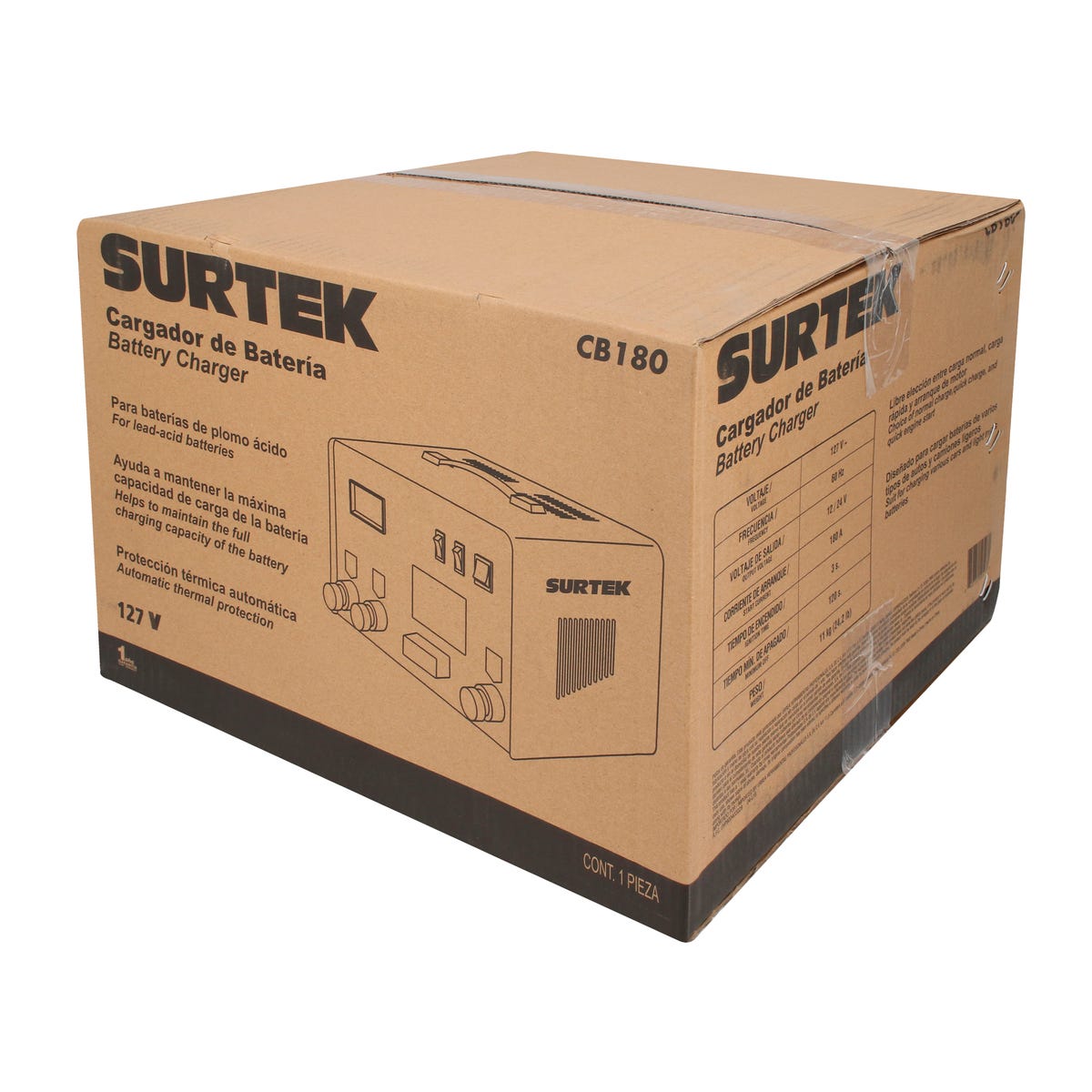 Cargador De Bateria 180 A, Surtek CB180
