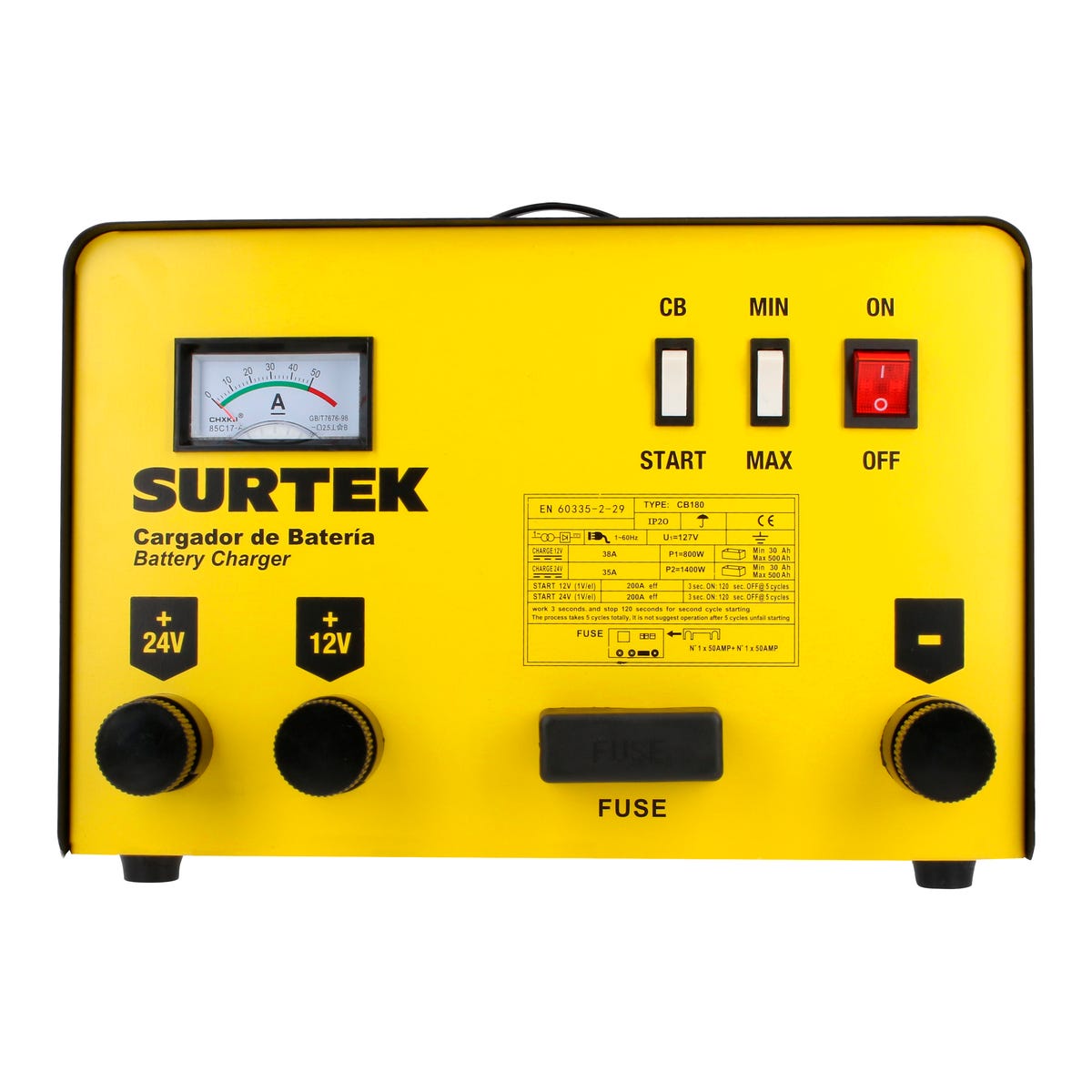 Cargador De Bateria 180 A, Surtek CB180