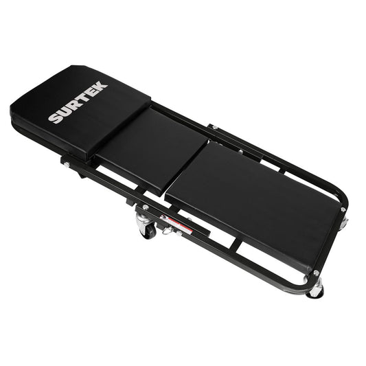 Cama-Banco Para Mecánico Ajustable Acolchonada Color Negro, 36, Surtek CBM36